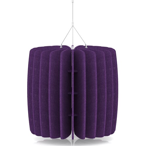 Sch! Acoustic Ceiling Baffles - Shade - Type A - 600mm Wide x 600mm High - Plum Purple