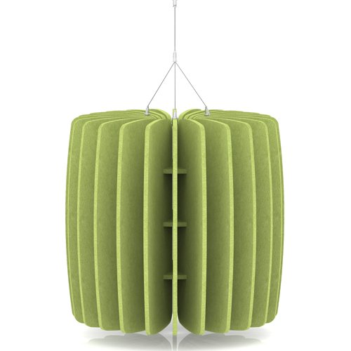 Sch! Acoustic Ceiling Baffles - Shade - Type A - 600mm Wide x 600mm High - Lime Green