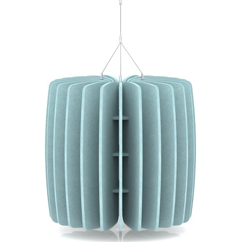 Sch! Acoustic Ceiling Baffles - Shade - Type A - 600mm Wide x 600mm High - Sky Light Blue