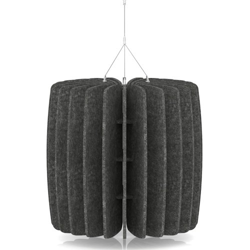 Sch! Acoustic Ceiling Baffles - Shade - Type A - 600mm Wide x 600mm High - Graphite Charcoal