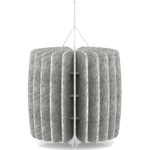 Sch! Acoustic Ceiling Baffles - Shade - Type A - 600mm Wide x 600mm High - Pebble Light Grey