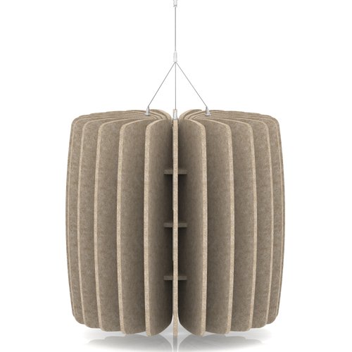 Sch! Acoustic Ceiling Baffles - Shade - Type A - 600mm Wide x 600mm High - Oatmeal Beige