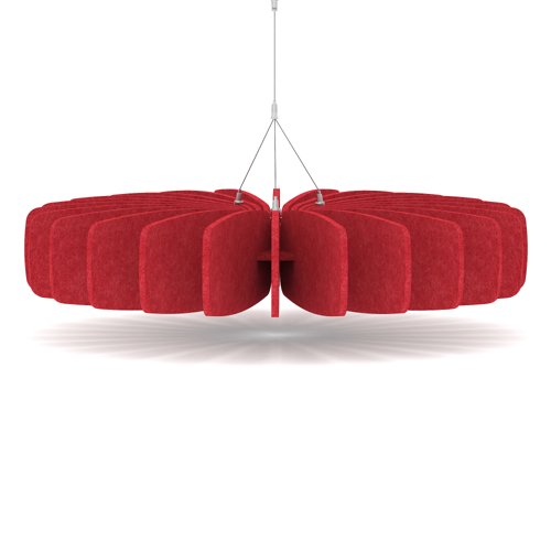Sch! Acoustic Ceiling Baffles - Shade - Type A - 900mm Wide x 150mm High - Poppy Red