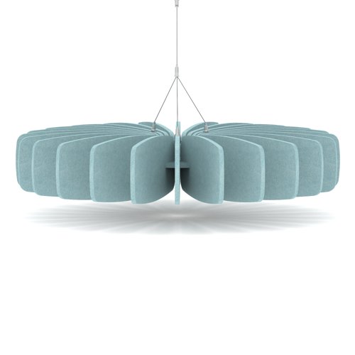 Sch! Acoustic Ceiling Baffles - Shade - Type A - 900mm Wide x 150mm High - Sky Light Blue
