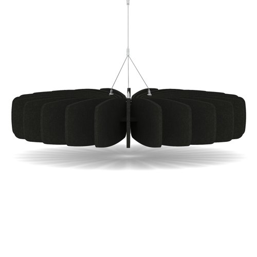 Sch! Acoustic Ceiling Baffles - Shade - Type A - 900mm Wide x 150mm High - Raven Black