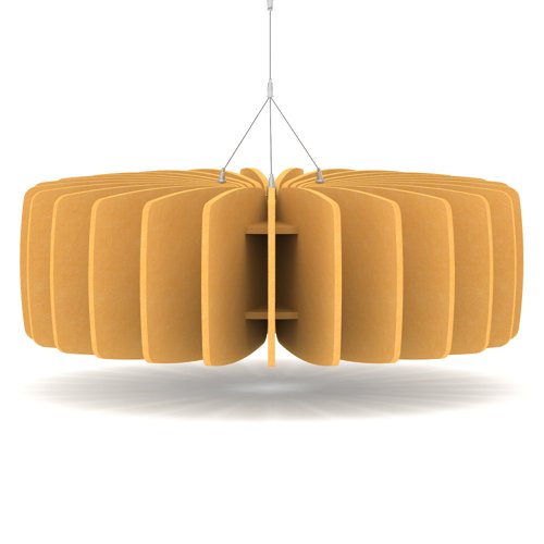 Sch! Acoustic Ceiling Baffles - Shade - Type A - 900mm Wide x 300mm High - Buttercup Yellow