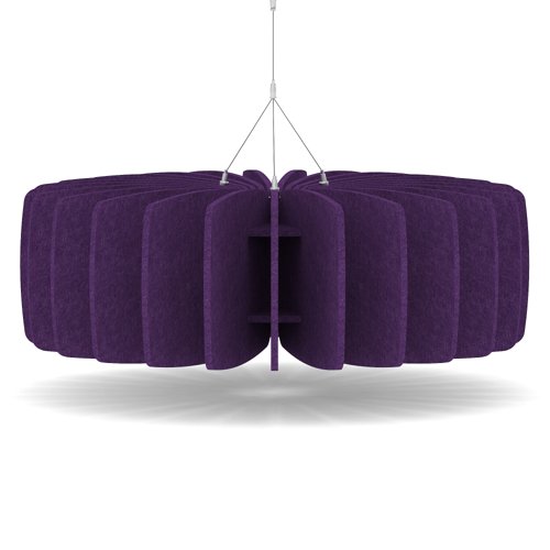 Sch! Acoustic Ceiling Baffles - Shade - Type A - 900mm Wide x 300mm High - Plum Purple