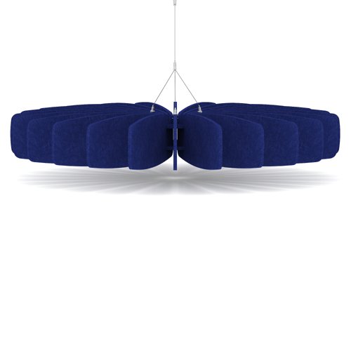 Sch! Acoustic Ceiling Baffles - Shade - Type A - 1200mm Wide x 150mm High - Cobalt Blue