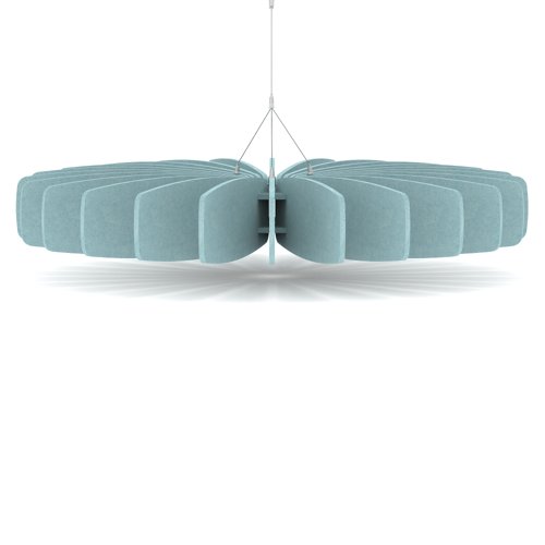 Sch! Acoustic Ceiling Baffles - Shade - Type A - 1200mm Wide x 150mm High - Sky Light Blue