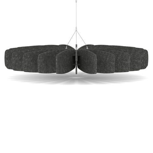 Sch! Acoustic Ceiling Baffles - Shade - Type A - 1200mm Wide x 150mm High - Graphite Charcoal