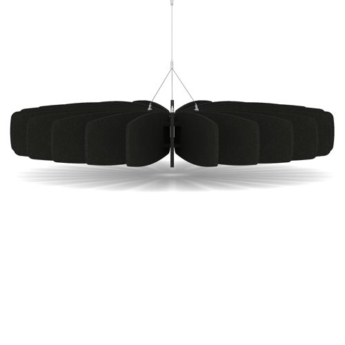 Sch! Acoustic Ceiling Baffles - Shade - Type A - 1200mm Wide x 150mm High - Raven Black