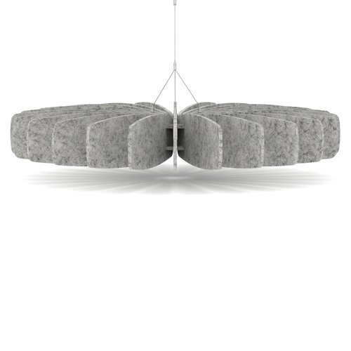 Sch! Acoustic Ceiling Baffles - Shade - Type A - 1200mm Wide x 150mm High - Pebble Light Grey