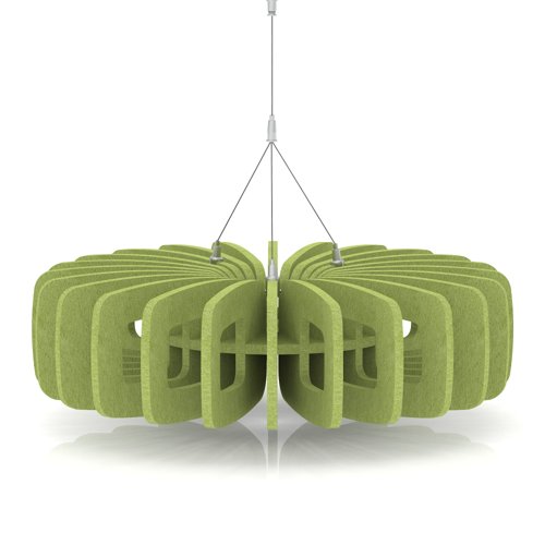 Sch! Acoustic Ceiling Baffles - Shade - Type B - 600mm Wide x 150mm High - Lime Green