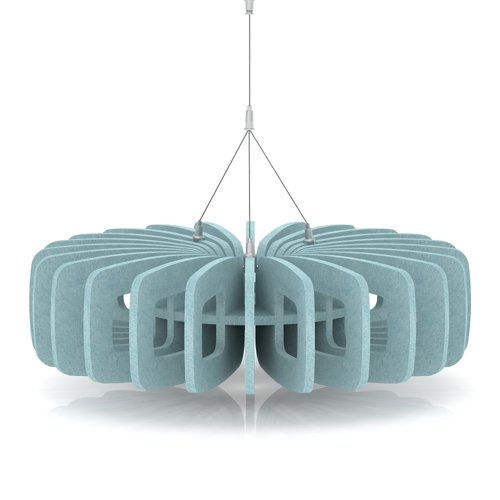 Sch! Acoustic Ceiling Baffles - Shade - Type B - 600mm Wide x 150mm High - Sky Light Blue