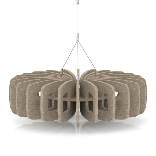 Sch! Acoustic Ceiling Baffles - Shade - Type B - 600mm Wide x 150mm High - Oatmeal Beige