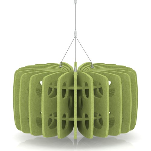 Sch! Acoustic Ceiling Baffles - Shade - Type B - 600mm Wide x 300mm High - Lime Green