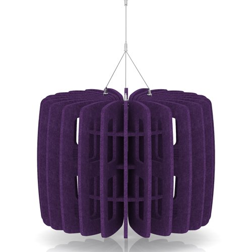 Sch! Acoustic Ceiling Baffles - Shade - Type B - 600mm Wide x 450mm High - Plum Purple