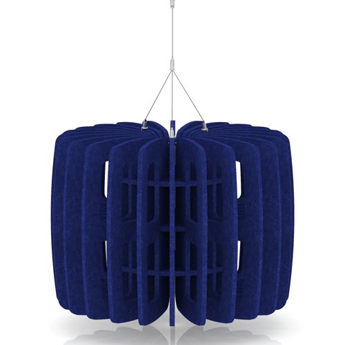 Sch! Acoustic Ceiling Baffles - Shade - Type B - 600mm Wide x 450mm High - Cobalt Blue