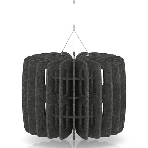 Sch! Acoustic Ceiling Baffles - Shade - Type B - 600mm Wide x 450mm High - Graphite Charcoal