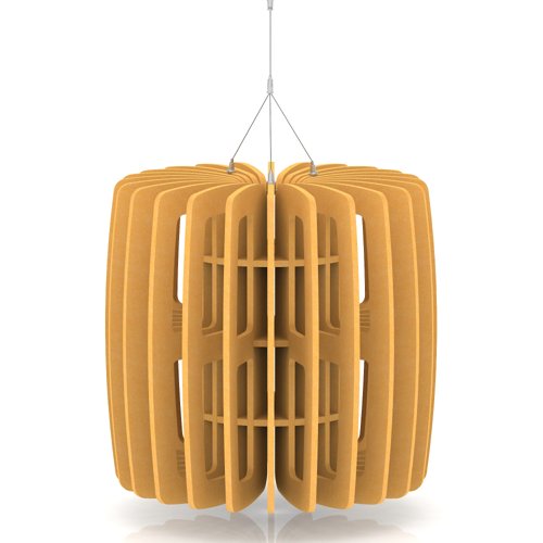 Sch! Acoustic Ceiling Baffles - Shade - Type B - 600mm Wide x 600mm High - Buttercup Yellow