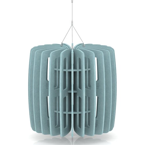 Sch! Acoustic Ceiling Baffles - Shade - Type B - 600mm Wide x 600mm High - Sky Light Blue