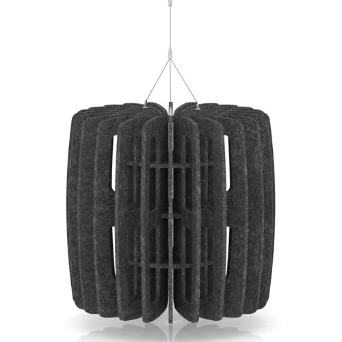 Sch! Acoustic Ceiling Baffles - Shade - Type B - 600mm Wide x 600mm High - Graphite Charcoal