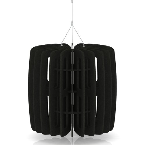 Sch! Acoustic Ceiling Baffles - Shade - Type B - 600mm Wide x 600mm High - Raven Black