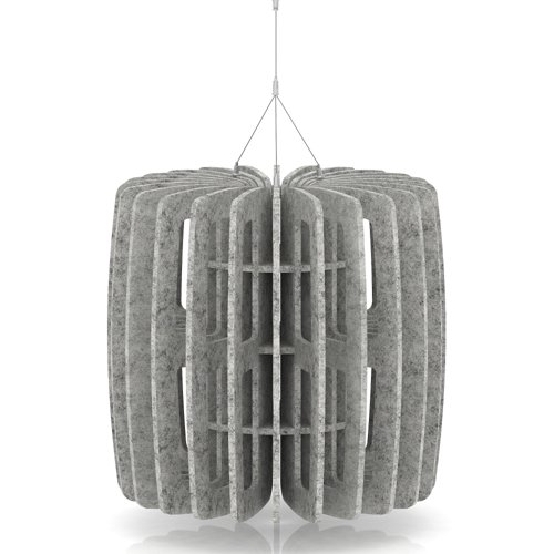 Sch! Acoustic Ceiling Baffles - Shade - Type B - 600mm Wide x 600mm High - Pebble Light Grey