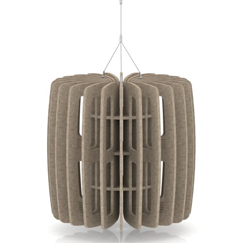 Sch! Acoustic Ceiling Baffles - Shade - Type B - 600mm Wide x 600mm High - Oatmeal Beige