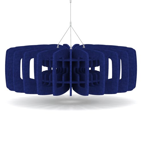 Sch! Acoustic Ceiling Baffles - Shade - Type C - 900mm Wide x 300mm High - Cobalt Blue