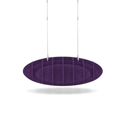 Sch! Acoustic Ceiling Baffles - Hatch - Type D - 700 x 700mm Wide x 250mm High - Plum Purple
