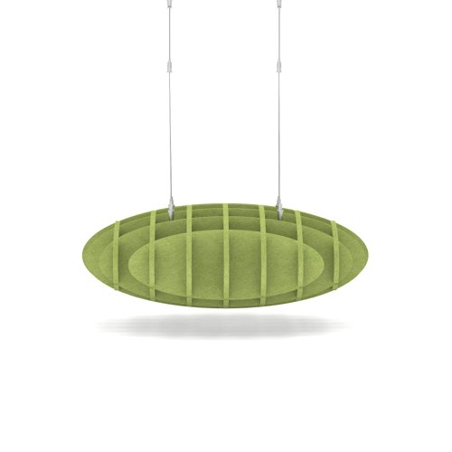 Sch! Acoustic Ceiling Baffles - Hatch - Type D - 700 x 700mm Wide x 250mm High - Lime Green