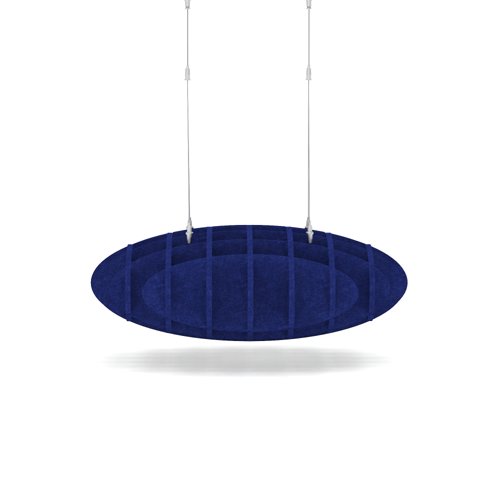 Sch! Acoustic Ceiling Baffles - Hatch - Type D - 700 x 700mm Wide x 250mm High - Cobalt Blue