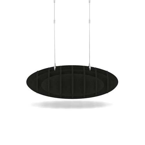 Sch! Acoustic Ceiling Baffles - Hatch - Type D - 700 x 700mm Wide x 250mm High - Raven Black