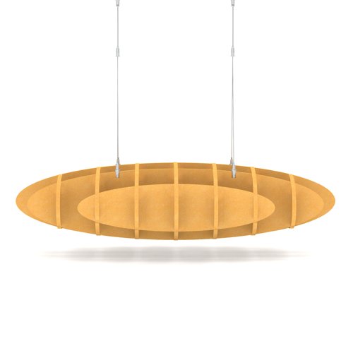 Sch! Acoustic Ceiling Baffles - Hatch - Type D - 1000 x 600mm Wide x 250mm High - Buttercup Yellow