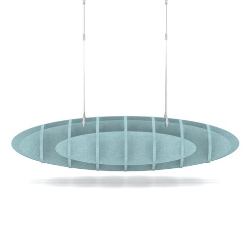 Sch! Acoustic Ceiling Baffles - Hatch - Type D - 1000 x 600mm Wide x 250mm High - Sky Light Blue