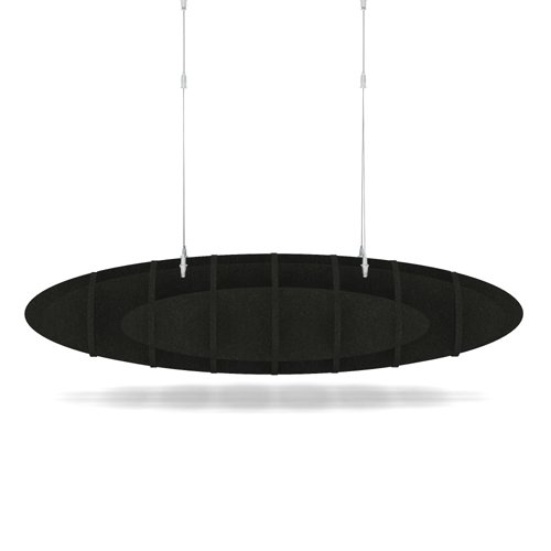 Sch! Acoustic Ceiling Baffles - Hatch - Type D - 1000 x 600mm Wide x 250mm High - Raven Black