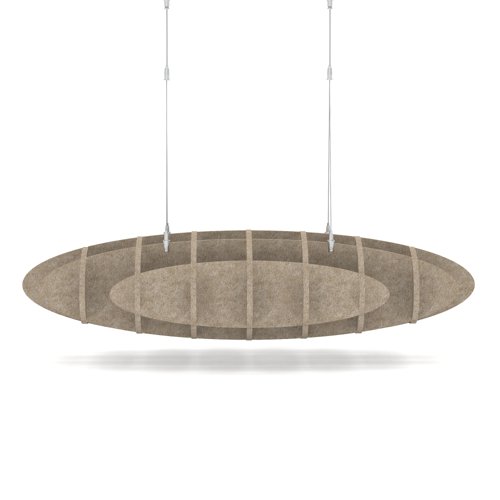 Sch! Acoustic Ceiling Baffles - Hatch - Type D - 1000 x 600mm Wide x 250mm High - Oatmeal Beige