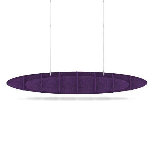 Sch! Acoustic Ceiling Baffles - Hatch - Type D - 1600 x 650mm Wide x 250mm High - Plum Purple
