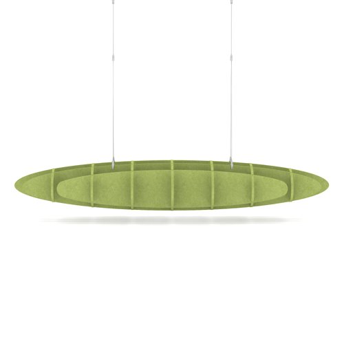 Sch! Acoustic Ceiling Baffles - Hatch - Type D - 1600 x 650mm Wide x 250mm High - Lime Green