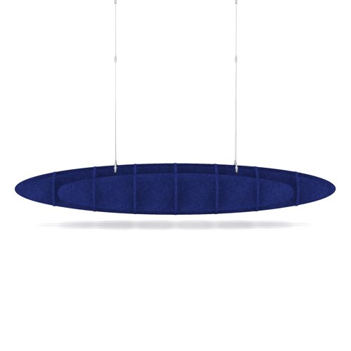 Sch! Acoustic Ceiling Baffles - Hatch - Type D - 1600 x 650mm Wide x 250mm High - Cobalt Blue