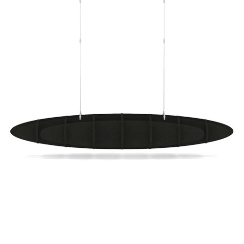 Sch! Acoustic Ceiling Baffles - Hatch - Type D - 1600 x 650mm Wide x 250mm High - Raven Black