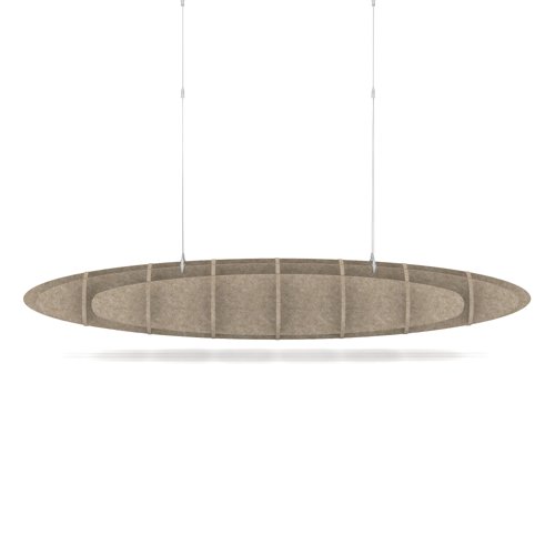 Sch! Acoustic Ceiling Baffles - Hatch - Type D - 1600 x 650mm Wide x 250mm High - Oatmeal Beige