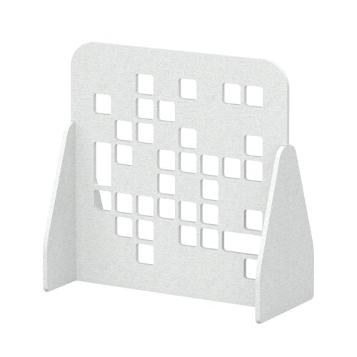Sch! Acoustic Floor Standing Screen - Block - Arctic White - 1200mm