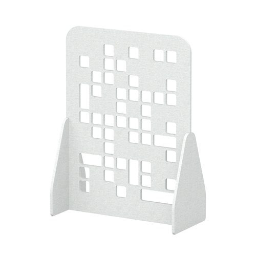 Sch! Acoustic Floor Standing Screen - Block - Arctic White - 1600mm
