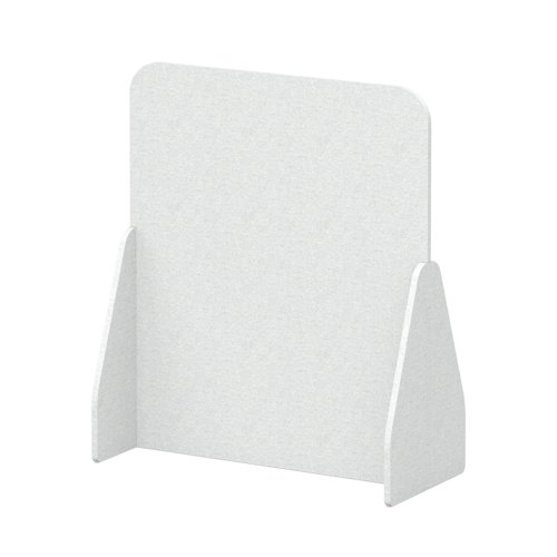 Sch! Acoustic Floor Standing Screen - Full - Arctic White - 1400mm