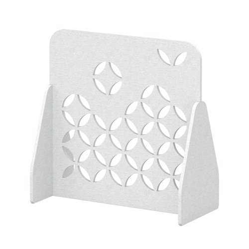 Sch! Acoustic Floor Standing Screen - Petal - Arctic White - 1200mm