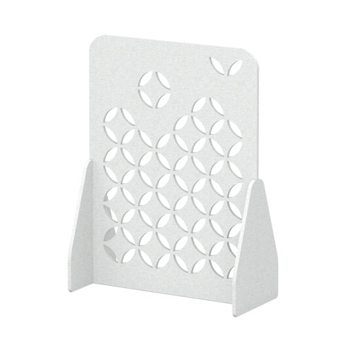 Sch! Acoustic Floor Standing Screen - Petal - Arctic White - 1600mm