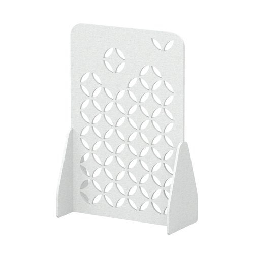 Sch! Acoustic Floor Standing Screen - Petal - Arctic White - 1800mm