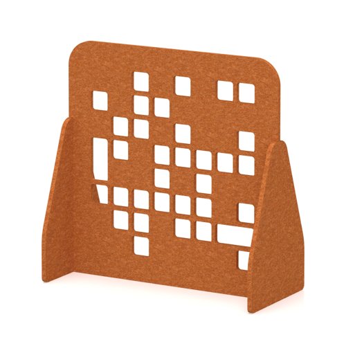 Sch! Acoustic Floor Standing Screen - Block - Burnt Orange - 1200mm
